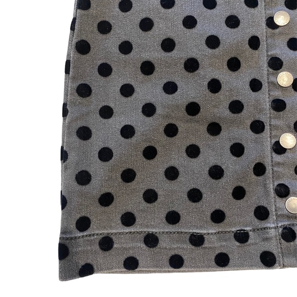 Stella McCartney Flock Dot Denim Skirt NWT - Picture 2 of 10